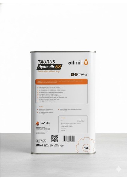 Hidrolik 68 Teneke Yağ Oilmill5 fiyatları