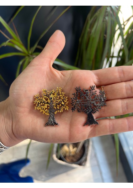 El Işi Tasarım Hayat Ağacı Gümüş Broş fiyatları