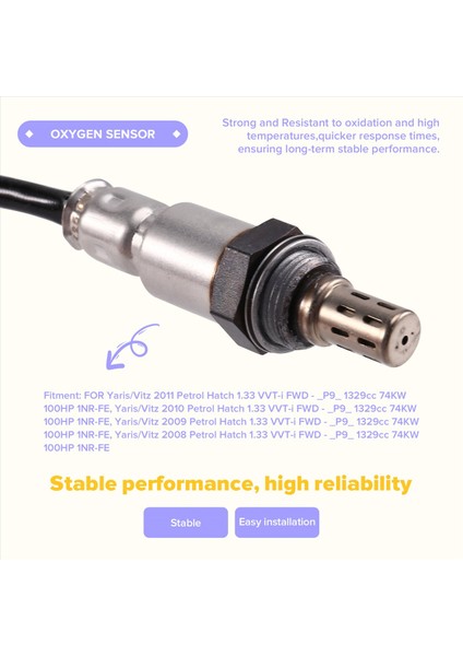 Oksijen Sensörü 89465-12A90 8946512A90 Toyota Prius Ftback Yaris 1nz-Fxe 1.5l 4cyl (Yurt Dışından) indirimleri