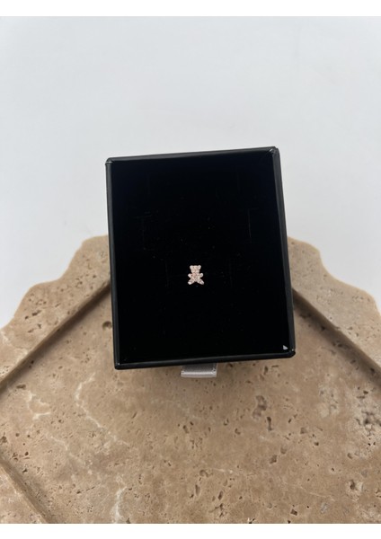 Taşlı Gümüş Ayıcık Tragus