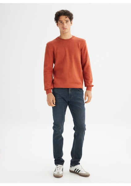 Bisiklet Yaka Regular Fit Kiremit Erkek Kazak L2520373222 Kiremit Kazak fiyatları