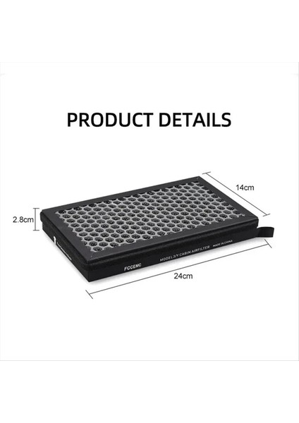 Tesla Model 3/model Y 2016-2025 Için 2 Adet Aktif Karbon Çift Katmanlı Kma Filtresi Yedek Kiti (Yurt Dışından) fiyatları