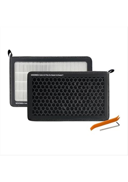 Tesla Model 3/model Y 2016-2025 Için 2 Adet Aktif Karbon Çift Katmanlı Kma Filtresi Yedek Kiti (Yurt Dışından) indirimleri