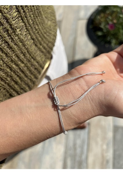 El Işi Tasarım Siyah Çerçeveli Gümüş Martı Gri Bileklik fiyatları