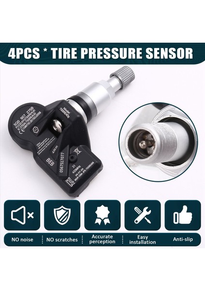 4pcs Lastik Basınç Izleme Sensörü Yeni Tpms 5Q0907275 5Q0907275B Audi Skoda Porsche Volkswagen Beetle Golf (Yurt Dışından) fırsatları
