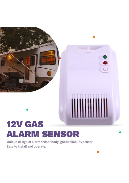 12V Gaz Alarm Sensörü Lpg Propan Butan Sızıntı Dedektörü Su Geçirmez LED Flash Ses Uyarısı Rv Kamp Deniz Güvenği (Yurt Dışından) fırsatları
