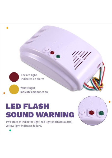 12V Gaz Alarm Sensörü Lpg Propan Butan Sızıntı Dedektörü Su Geçirmez LED Flash Ses Uyarısı Rv Kamp Deniz Güvenği (Yurt Dışından) indirimleri