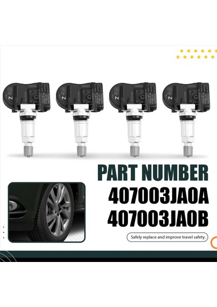 4pcs Araba 433MHZ Infiniti Için Lastik Basınç Sensörü JX35 Q50 Q60 QX60 Nissan Altima Murano 2013-2020 407003JA0A 407003JA0B (Yurt Dışından) indirimleri