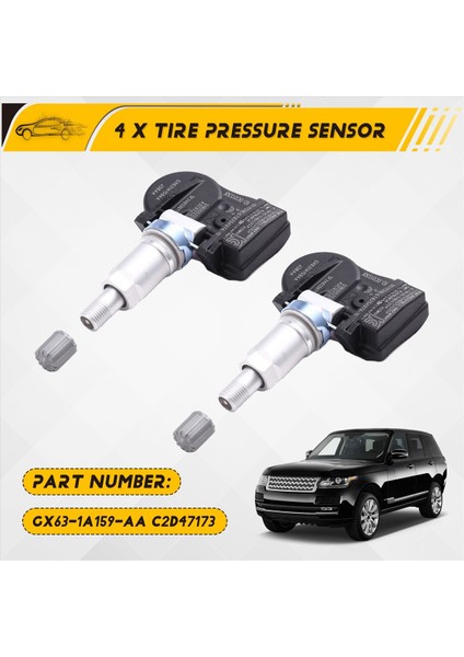 4pcs 433MHZ Tpms Land Rover Range Rover Jaguar F-Pace GX63-1A159-AA C2D47173 (Yurt Dışından) fırsatları