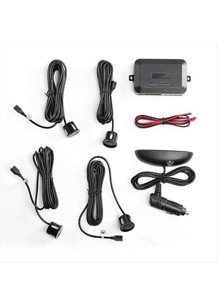 Kablosuz Araç Otomatik Parktronik LED Park Sensörü 4 Sensörle Ters Yedek Otopark Radar Monitör Dedektör Sistemi (Yurt Dışından) indirimleri