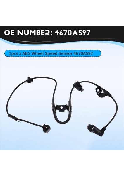 Mitsubishi L200 2.5l Triton 2012-2015 Için Abs Tekerlek Hız Sensörü 4670A597 (Yurt Dışından) fırsatları