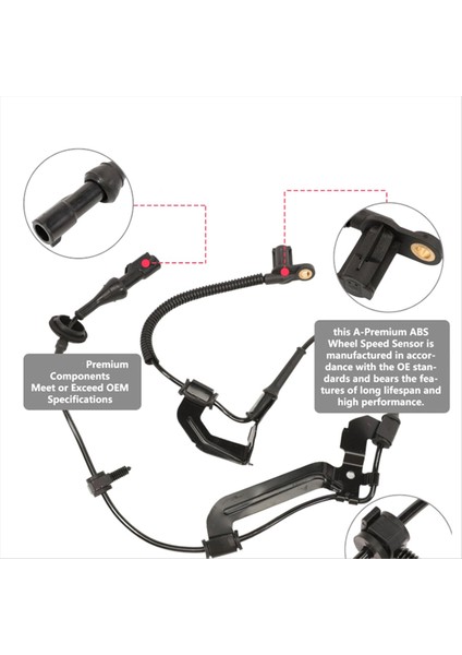 Abs Tekerlek Hız Sensörü ALS1875 9L8Z2C204A 9L8Z2C205A Ford Escape 2009-2012 Için (Yurt Dışından) modelleri