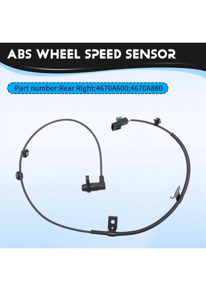 Mitsubishi Pajero Sport Iı 2011 4670A600 Lhd Için Arka Sağ Abs Tekerlek Hız Sensörü (Yurt Dışından) fırsatları