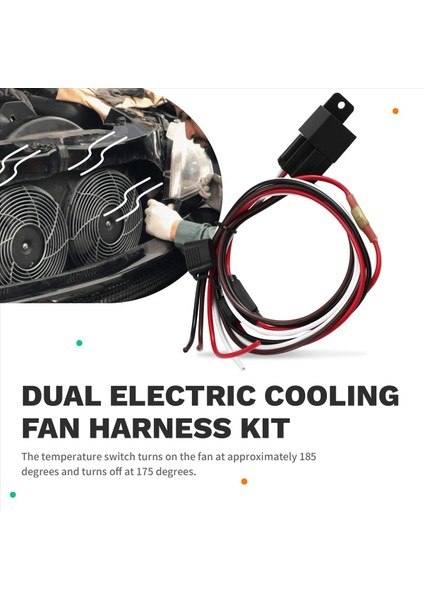 Çift Elektrik Fan Rölesi Kiti Radyatör Elektrik Soğutma Fan Termostat Kiti Sıcaklık Sensörü Anahtarı 185 On 175 Kapalı (Yurt Dışından) fırsatları