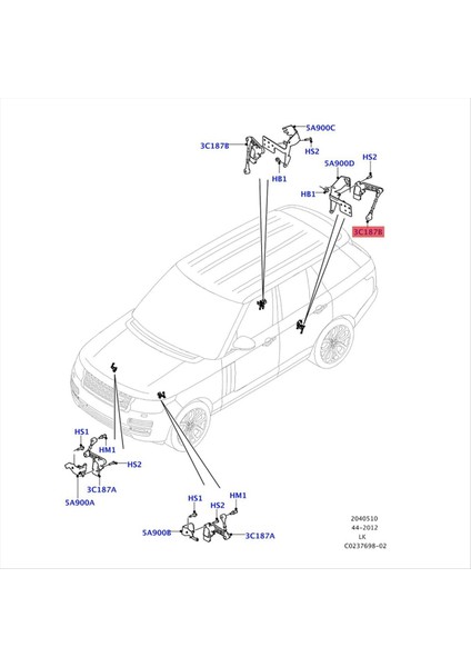 Araba Hava Süspansiyonu K Sensörü Seviye Sensörü Land Rover Range Rover Için Assy 13-21 Keşif 5 17-23 LR098915 Arka (Yurt Dışından) fırsatları