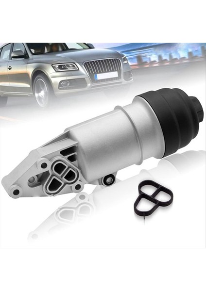Yeni Alumunim Motor Yağı Filtre Muhafazası 06E 115 405A 06E115405K Porsche Vw Touareg Için 11-18 Audi A4 A6 A7 A8 Q5 Q7 (Yurt Dışından) modelleri