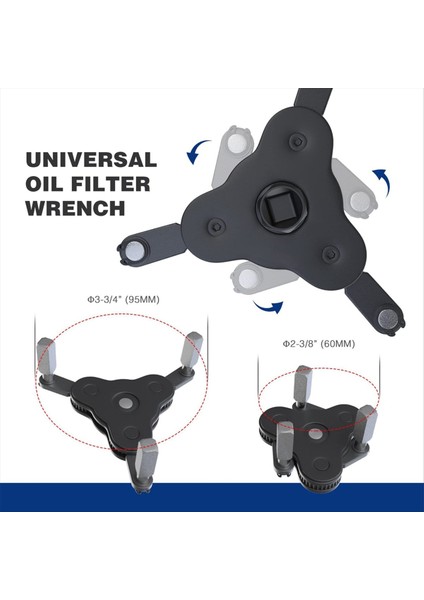 Evrensel Üç Çene Yağ Filtresi Çıkarma Aracı, Otomotiv Ayarlanabir Yağ Filtresi Çıkarma Aracı, Arayüz Aracı, Yağ Filtresi (Yurt Dışından) fiyatları