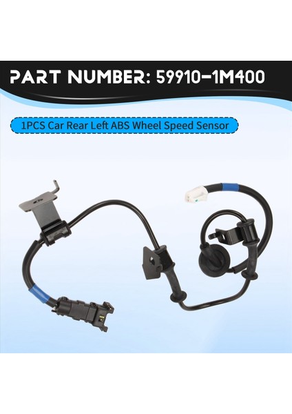 Kia Forte Cerato Koup 2009-2013 Için Araba Arka Sol Abs Tekerlek Hız Sensörü 59910-1M400 (Yurt Dışından) fırsatları
