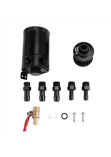 Evrensel Araba Şaşkın Yağ Yakalama Tank Rezervuar Ayırıcı Olabir 2 Port Fit Sindir Sindir Havalandırıcı (Yurt Dışından)