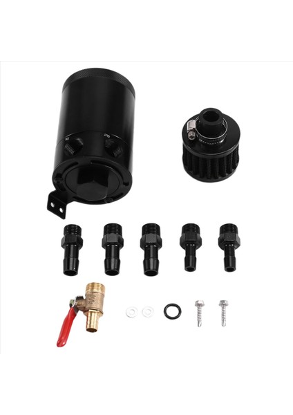 Evrensel Araba Şaşkın Yağ Yakalama Tank Rezervuar Ayırıcı Olabir 2 Port Fit Sindir Sindir Havalandırıcı (Yurt Dışından) fiyatları