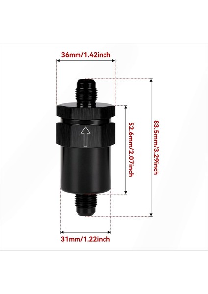 6AN Kobi Sınır Için Yakıt Filtresi Car Efı ve Karbonhidrat Yakıt Sistemleri Için 30 Mikron Alüminyum (Yurt Dışından) fırsatları