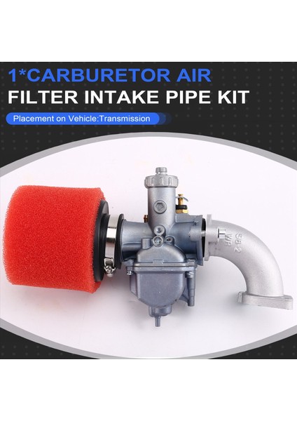 26MM+38MM Karbüratör Hava Filtresi Giriş Borusu XR100 CRF100 Yırtıcı GX200 196CC Için Evrensel (Yurt Dışından) fırsatları