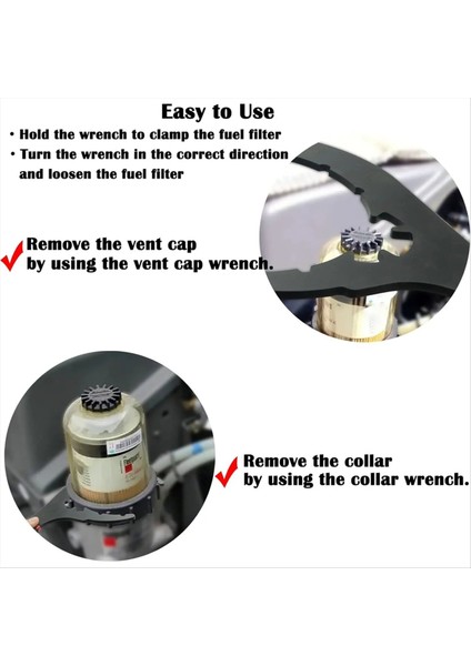 Davco 8 Inç Yakıt Su Filtresi Için Dizel Yakıt Filtre Anahtarı, DD13, DD15, DD16 Dizel Motor Için Yakıt Filtresi Çıkarma Aracı (Yurt Dışından) modelleri