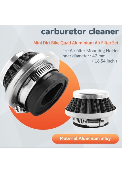 2pcs 47CC 49CC 2 Süper Cep Bisikleti Yükseltme Kiti Minibike Atv Alüminyum Hava Filtre Gümüş (Yurt Dışından) indirimleri