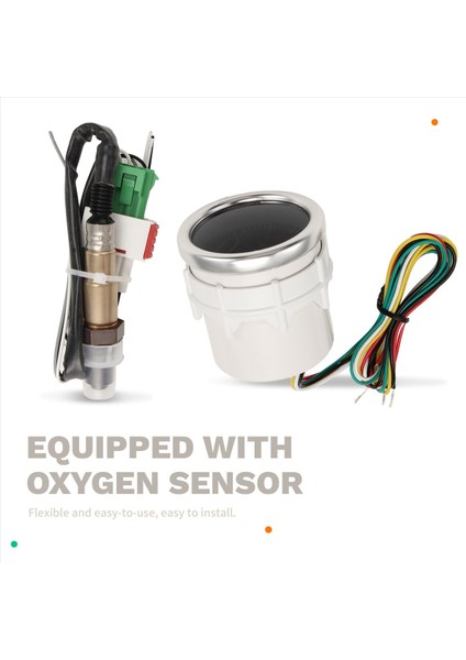2 Inç 52MM Gösterge Hava Yakıt Oranı Dar Bantlı O2 Oksijen Sensörü 0258006028 LED Metre Yarış Göstergesi Otomobil 12V (Yurt Dışından) fırsatları