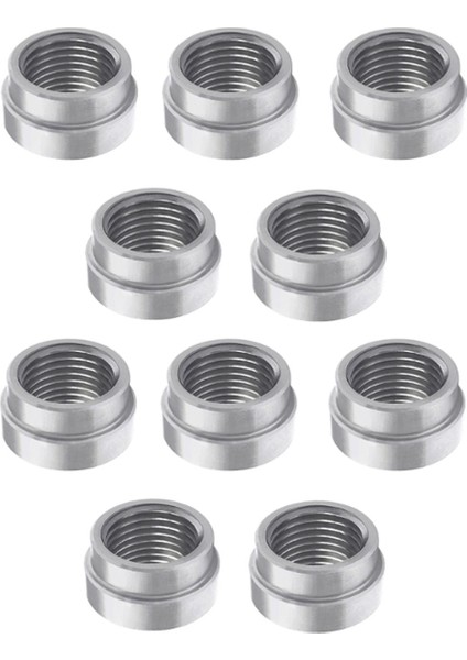 10 Adet M18X1 5 O2 Oksijen Sensörü Kaynaklı Tapa Fişi Kademe Somun Kapağı Kiti Lambda Sensörü Oksijen Sensörü (Yurt Dışından)