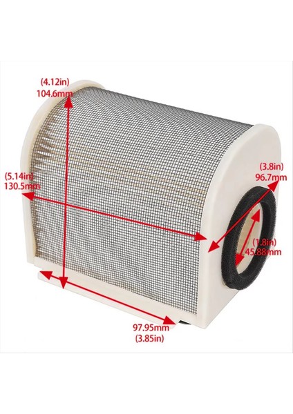 Hava Filtresi Motor Bisikleti Yamaha FJR1300 Fjr 1300 Ae As As 2001-2023 Xvs 1300 Geceyarısı Yıldızı 2014-2015 (Yurt Dışından) indirimleri