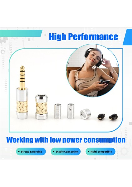 Hıfı Kulaklık Kablosu 4.4 Dengeli Fiş 3.5 Fiş 2.5 Dengeli Fiş Orta Aralık Kaydırıcı 0.78 Pin Gümüş (Yurt Dışından) indirimleri
