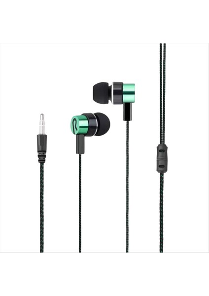 3,5mm Kulak Içi Kablolu Kulaklık Bas Stereo Kulaklıklar Mobil Kulaklık Gürültüsü, Bas Stereo Kulaklık C (Yurt Dışından)