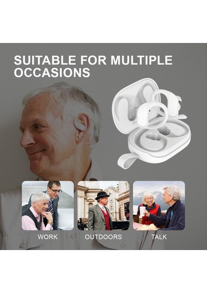 2 Adet Şarj Çantası ile Yardımcı Dinleme Kulaklıkları, Kulak Gürültüsünü Azaltmada Mini, Yaşlı Işitme Cihazı Amplifikatörü Beyaz (Yurt Dışından) indirimleri