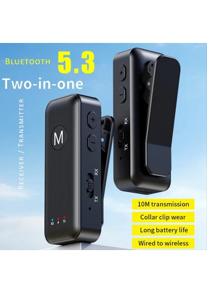 Bluetooth 5.3 Audio Verici Alıcı Kablosuz 3.5mm Aux Ses Adaptörü Tv Araba Kulaklıkları Için Bluetooth Verici (Yurt Dışından) fiyatları