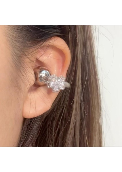 Yanıp Sönen Kiraz Çiçekleri Kulak Klibi Aksesuarları Zirkon Kulaklık Takılar Ows Kulaklıklar Için Moda Takı Si Kadınlar Için (Yurt Dışından) modelleri