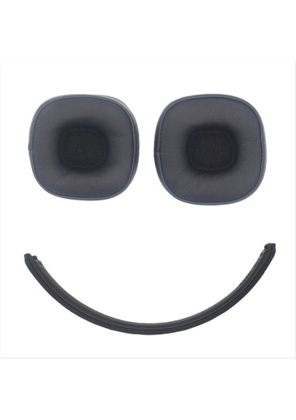 Marshall Için Kulak Pedleri 5 Kulaklık Kulak Yastıkları Yumuşak Kulaklık Yastık Kapağı Kafa Kafası Onarım Parçaları Siyah (Yurt Dışından)