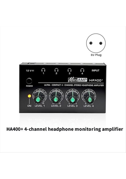 HA400+ Kulaklık Amplifikatörü 4 Kanal Mini Stereo Kulaklık Amplifikatörü Güç Adaptörü Ab Fişi ile Ultra Kompaks Sesli (Yurt Dışından) indirimleri