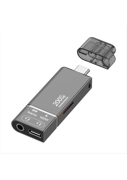 PD100W Hızlı Şarj Hızlı Tf Bellek Kartı Sd Kart Okuyucu 200MB Kulaklık 3.5mm Tip-C 3.1 Adaptör (Yurt Dışından)