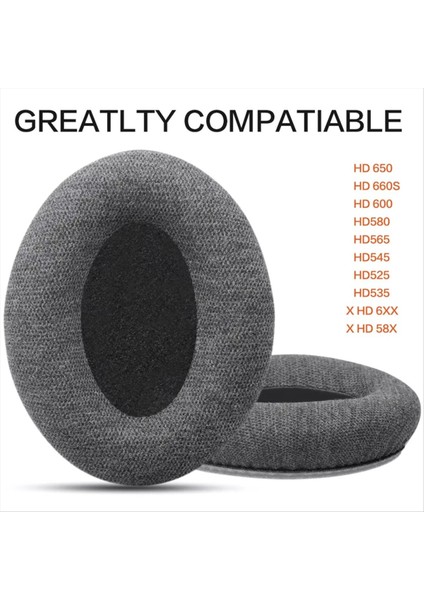 Sennheiser HD650/HD600/HD660S/HD545/HD525/HD535 Kulaklıklar Için Kumaş Kulak Taşları Geliştirilmiş Konfor Yedek Kulak Yastıkları (Yurt Dışından) fiyatları