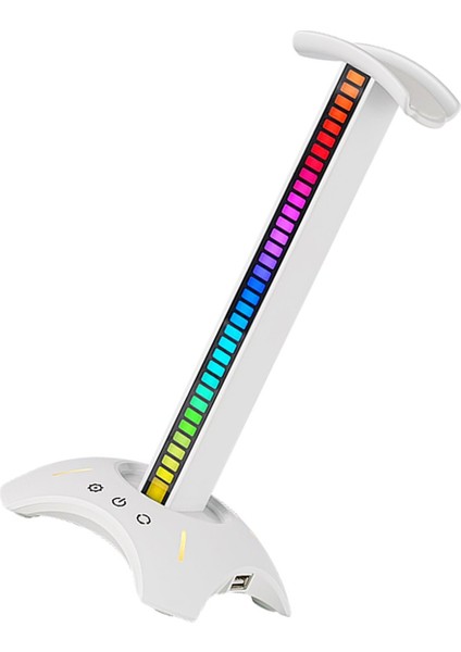 Rgb Kulaklık Stand Alma Ritim Ortam Işığı 2xusb2.0 Masaüstü Kulaklık Tutucu Ev/ofis Beyaz (Yurt Dışından) modelleri