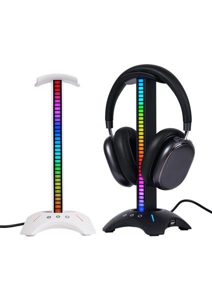 Rgb Kulaklık Stand Alma Ritim Ortam Işığı 2xusb2.0 Masaüstü Kulaklık Tutucu Ev/ofis Beyaz (Yurt Dışından) indirimleri