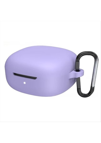 Redmi Buds Için 6 Silikon Kulaklık Kılıfı Oyun Bluetooth Kulaklık Koruyucu Kapak Şok Geçirmez Kapak Keychain Mor ile (Yurt Dışından)