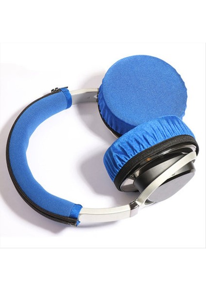 4 Çift 8cm Elastik Earpad Kapakları Kapak Kapakları Gerilebilir ve Yıkanabilir Hijyenik Earcup Koruyucular Mavi (Yurt Dışından) indirimleri