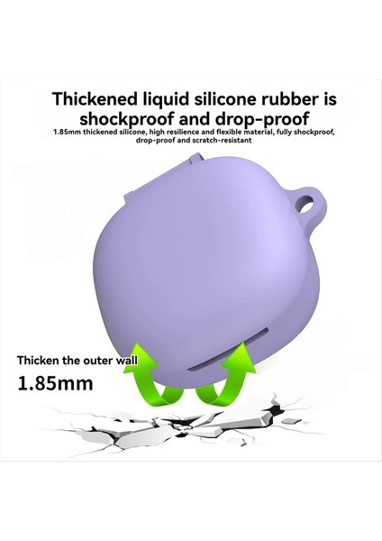 Redmi Buds Için 6 Silikon Kulaklık Kılıfı Oyun Bluetooth Kulaklık Koruyucu Kapak Şok Geçirmez Kapak Keychain Siyah (Yurt Dışından) fiyatları