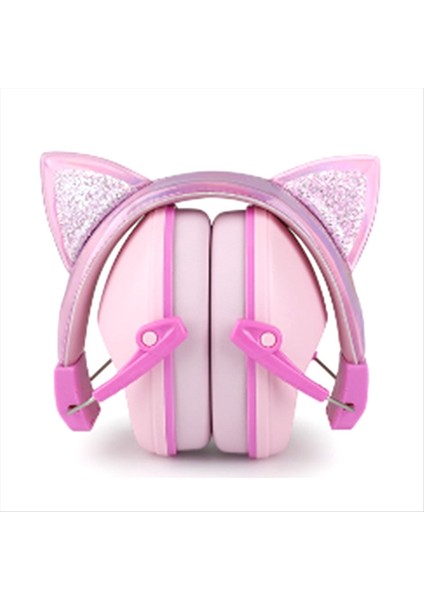 Pembe Kedi Kulakları Çocuklar Kulaklıklar Çalışma ve Uyku Gürültü Engelleme Için Çocuklar Için Ayarlanabilir Karşıtı Işitme Koruyucusu (Yurt Dışından)