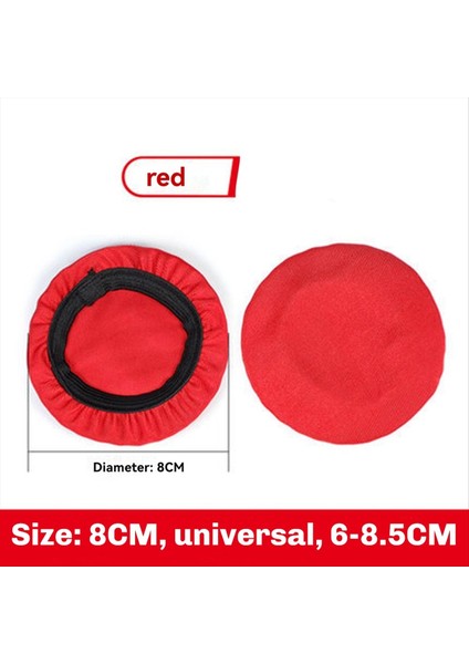 4 Çift 8cm Elastik Earpad Kapaklar Kulaklık Kapakları Gerilebilir ve Yıkanabilir Hijyenik Earcup Koruyucular Kırmızı (Yurt Dışından) indirimleri