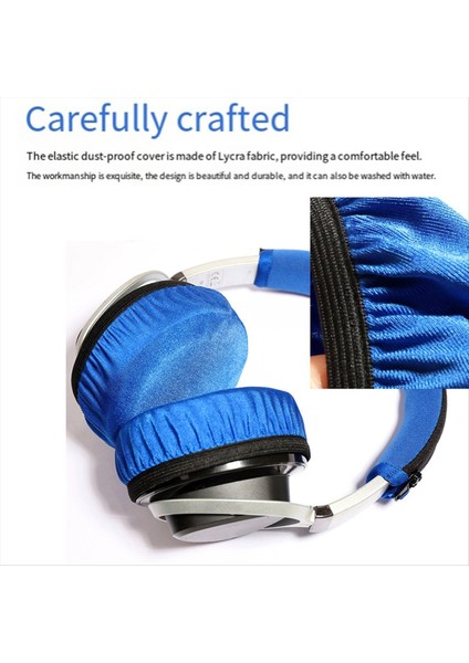 4 Çift 10 cm Elastik Earpad Kapakları Kapak Kapakları Gerilebilir ve Yıkanabilir Hijyenik Earcup Koruyucular Kırmızı (Yurt Dışından) modelleri