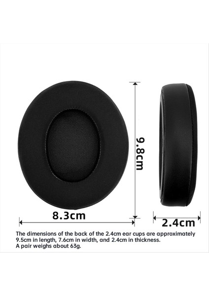 Earpads Yedek Kulak Yastıkları Beats Studio Pro Kulaklık Kulaklık Buz Jel Kulaklık Kapakları Kulak Padleri C (Yurt Dışından) modelleri