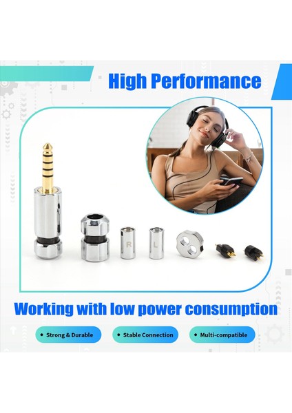 Hıfı Kulaklık Kablosu 4.4 Dengeli Fiş 3.5 Fiş 2.5 Dengeli Fiş Orta Aralık Kaydırıcı 0.78 Pin Siyah (Yurt Dışından) indirimleri